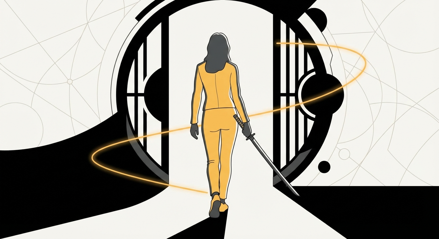 Representative image for question: Which actress played the central character known as 'The Bride' (Beatrix Kiddo) in Quentin Tarantino's Kill Bill Vol....