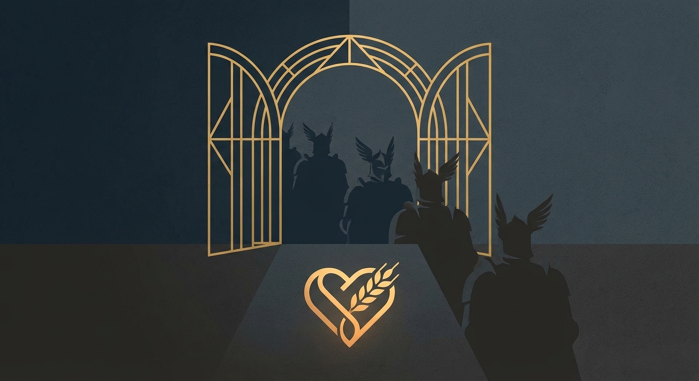 Representative image for question: Which Norse goddess is associated with love, fertility, gold, and is said to receive half of the slain warriors in he...