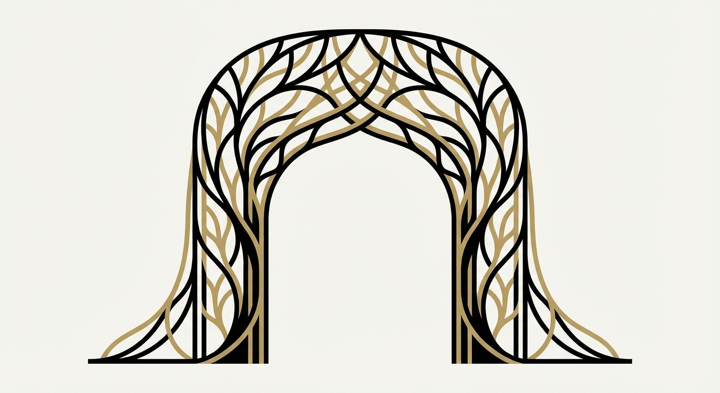 Representative image for question: Which architectural movement (c.1890–1910) is known for organic motifs, curved lines, and ornamental ironwork?