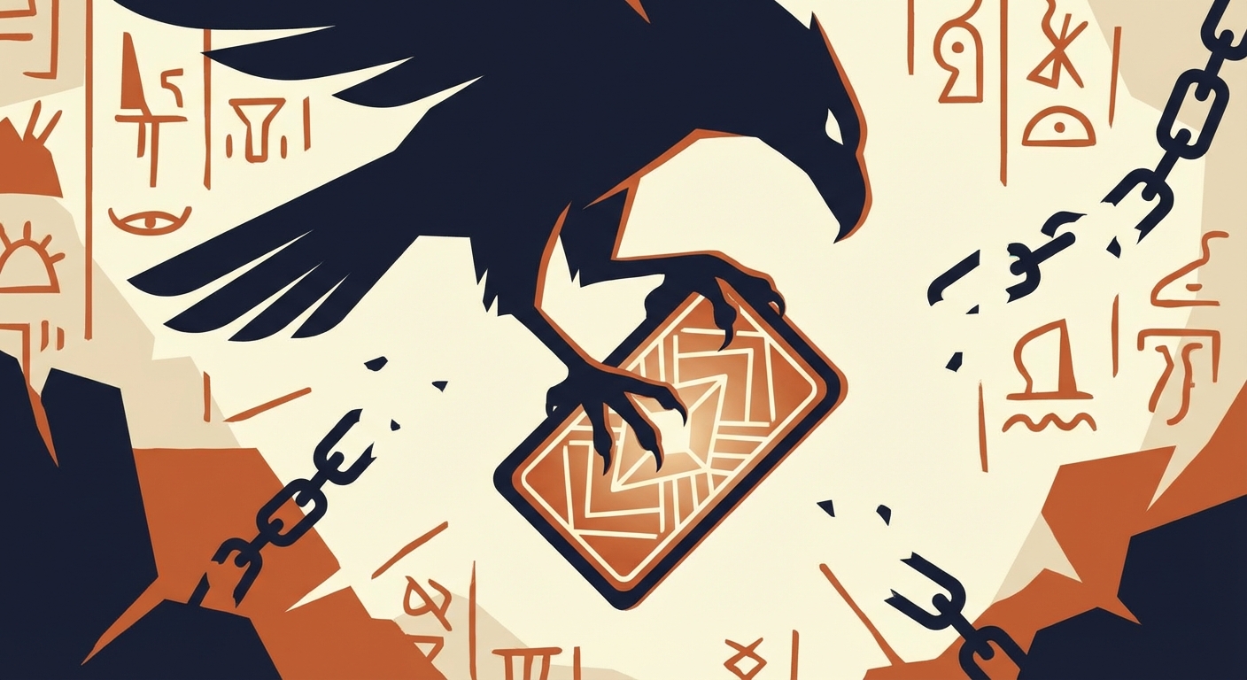 Representative image for question: In Mesopotamian myth, which monstrous bird (also called Imdugud) stole the Tablet of Destinies and was later defeated...