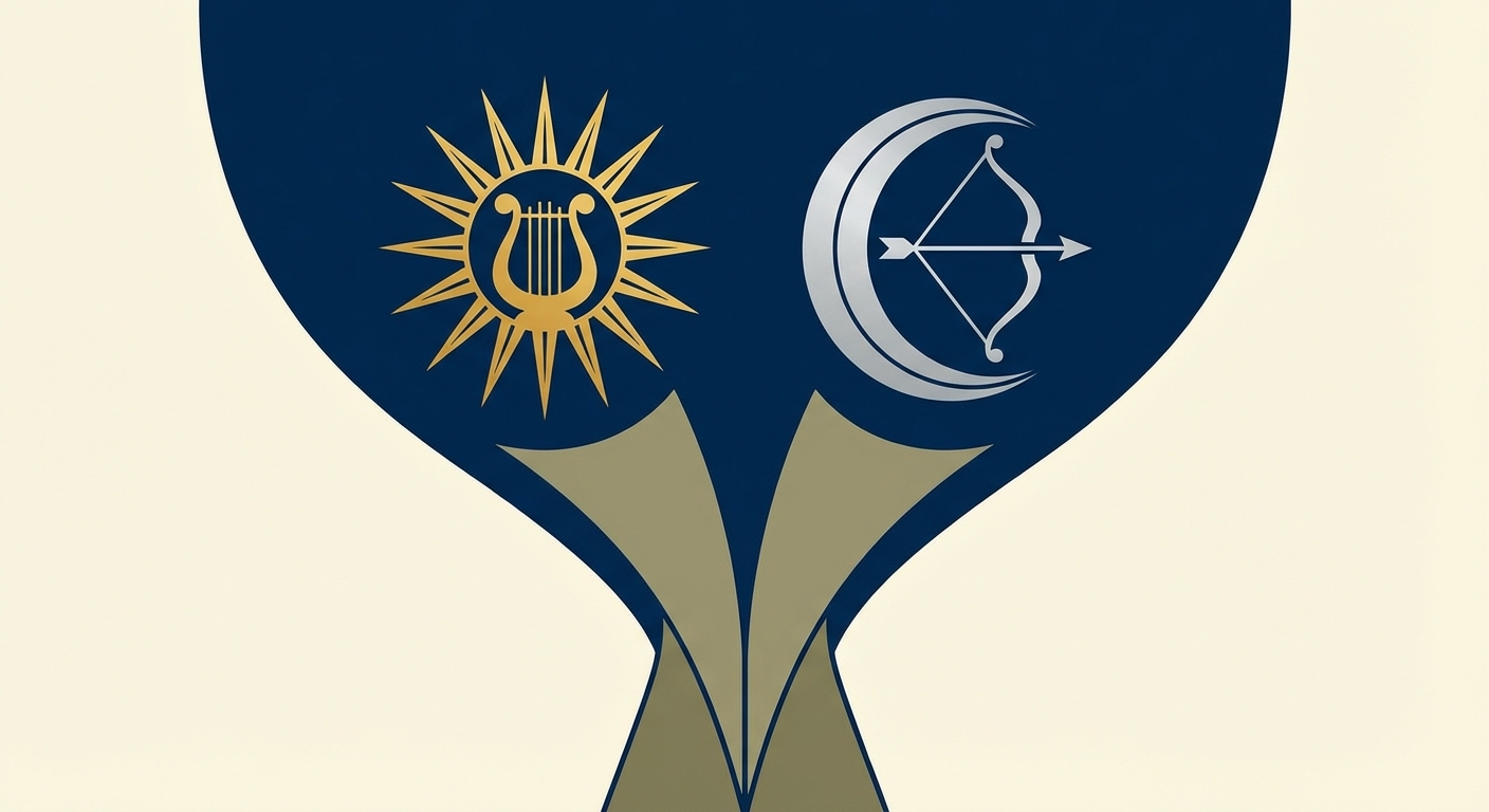 Representative image for question: In Greek mythology, which Titaness is the mother of the twin Olympian deities Apollo and Artemis?