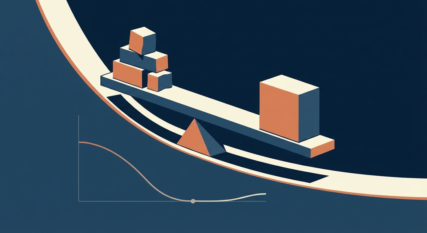 Representative image for question: What is the minimum efficient scale (MES) in industrial organization?