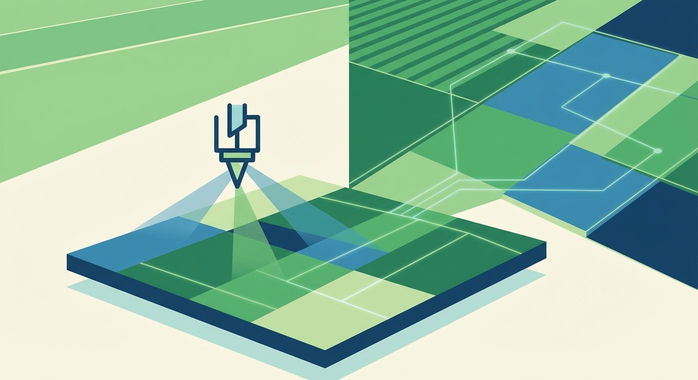 Representative image for question: Which fertilizer management tactic reduces nutrient losses by applying fertilizer at varying rates across a field bas...