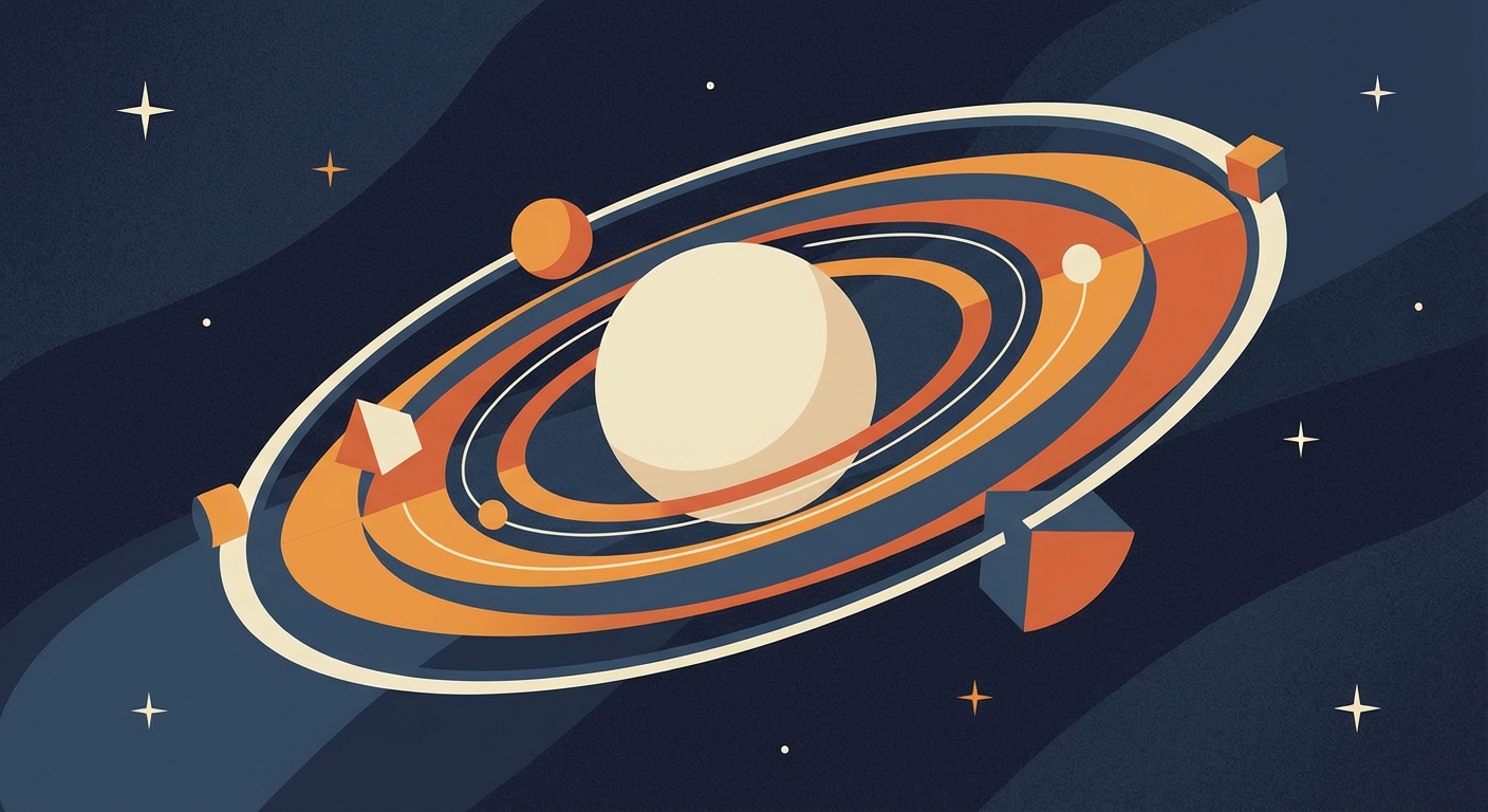 Representative image for question: Which planet in our solar system is best known for its prominent ring system?