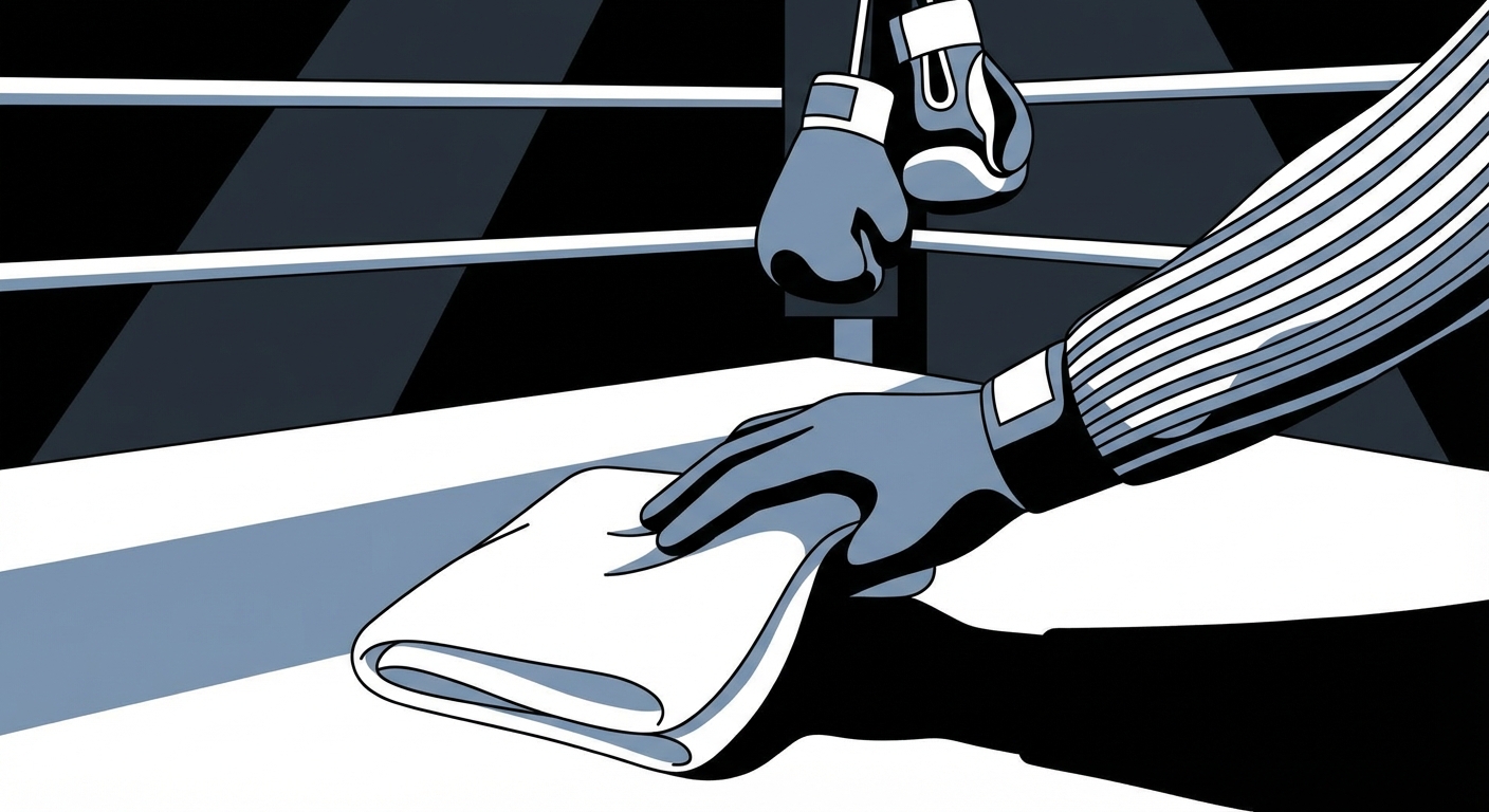 Representative image for question: In boxing, what is the term for a referee stopping a contest because one fighter cannot safely continue, resulting in...