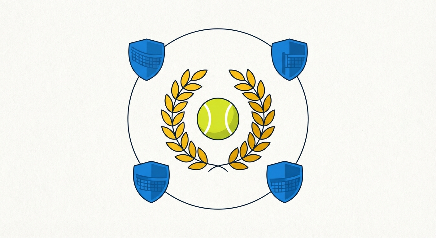 Representative image for question: Which tennis player completed a calendar-year 'Golden Slam' by winning all four Grand Slam singles titles and Olympic...