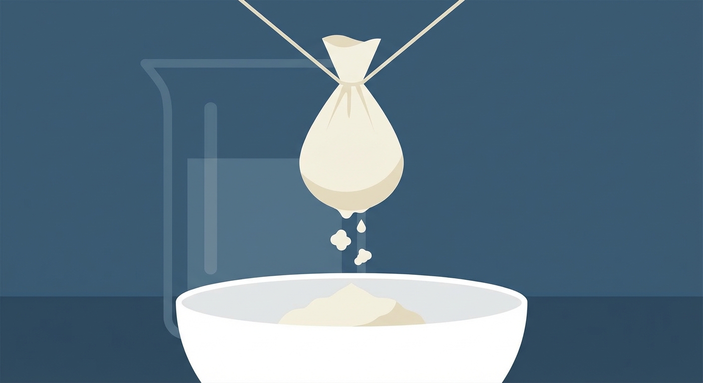 Representative image for question: Labneh is produced by straining which base ingredient until thick?