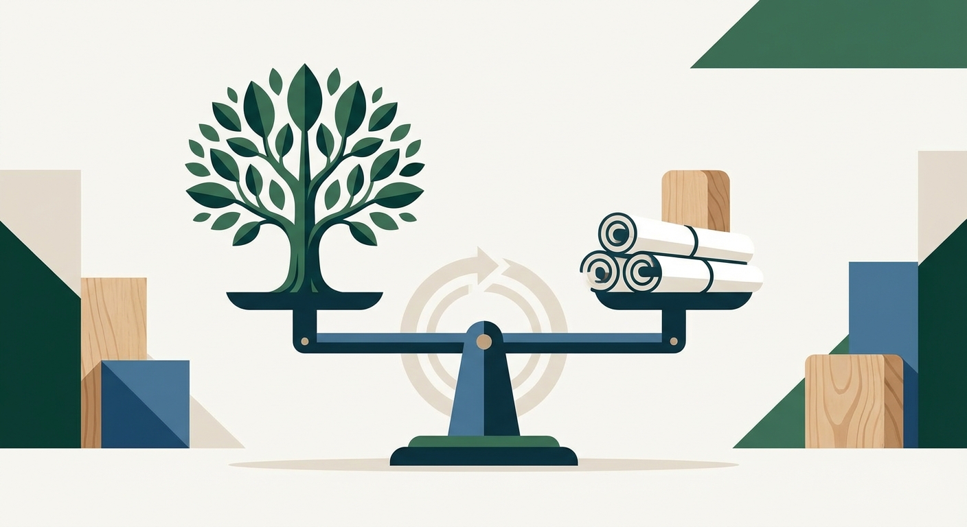 Representative image for question: Which certification label indicates that wood and paper products meet internationally recognized standards for respon...