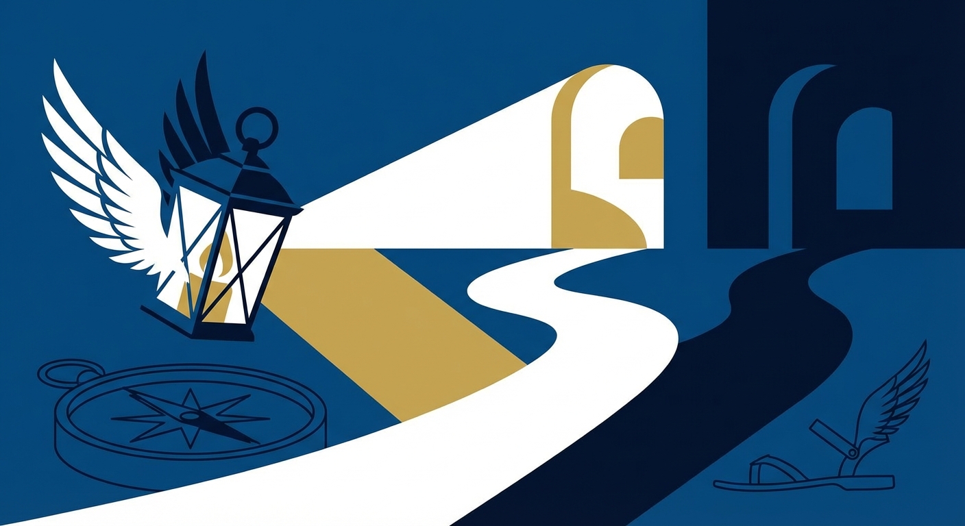 Representative image for question: Which Greek god serves as the messenger of the gods, patron of travelers, and psychopomp who escorts souls to the und...