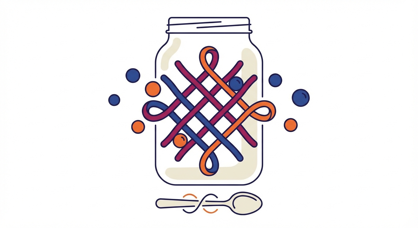 Representative image for question: Which conditions are required for high‑methoxyl pectin to form a gel when making traditional jam?