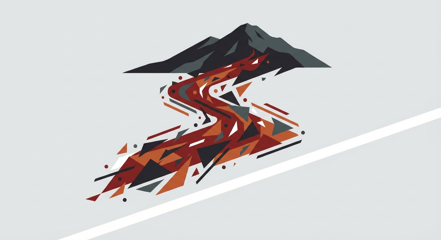 Representative image for question: Which volcanic hazard is a dense, fast‑moving mixture of hot gas and volcanic ash and rock that races down volcano sl...