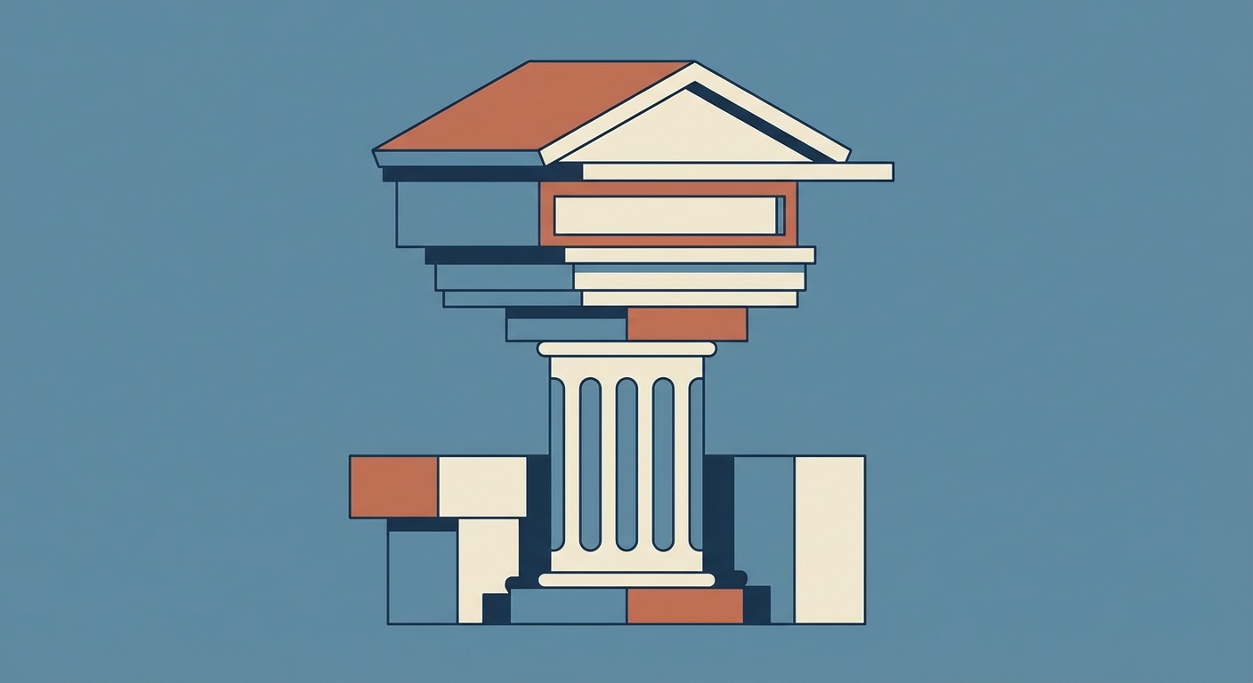 Representative image for question: In classical architecture, what does the term 'entablature' refer to?
