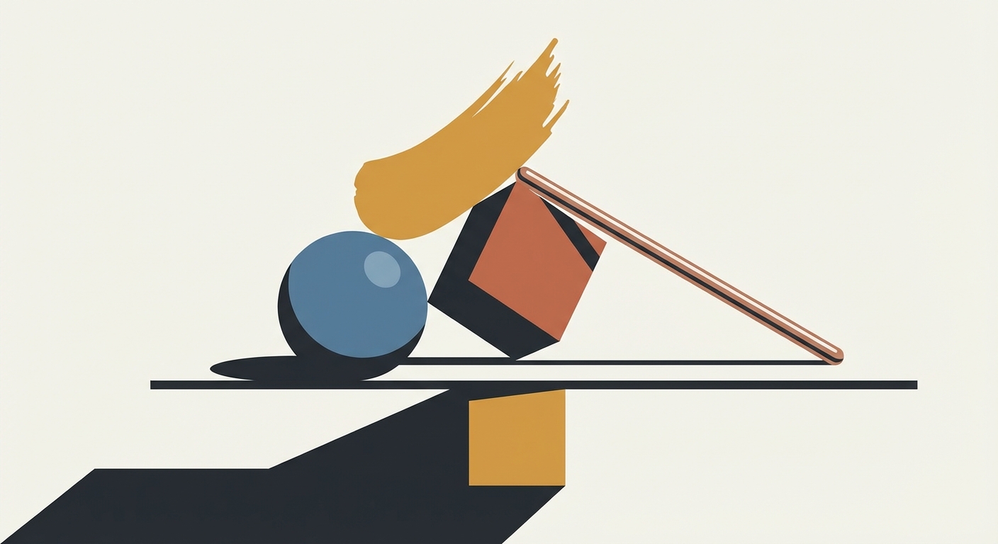 Representative image for question: What is a 'mahlstick' used for in painting?