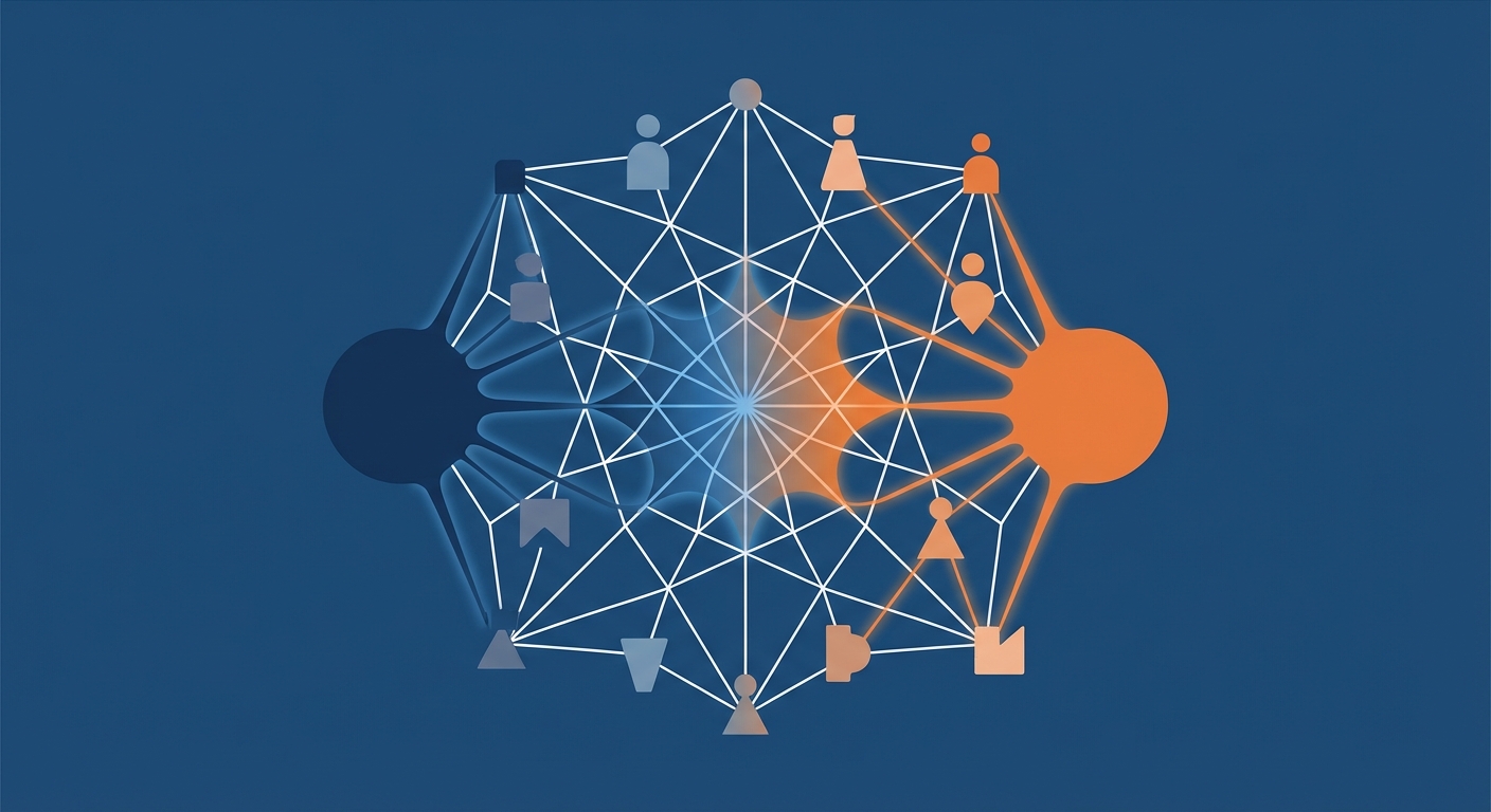 Representative image for question: Actor‑Network Theory (ANT) primarily emphasizes which idea?