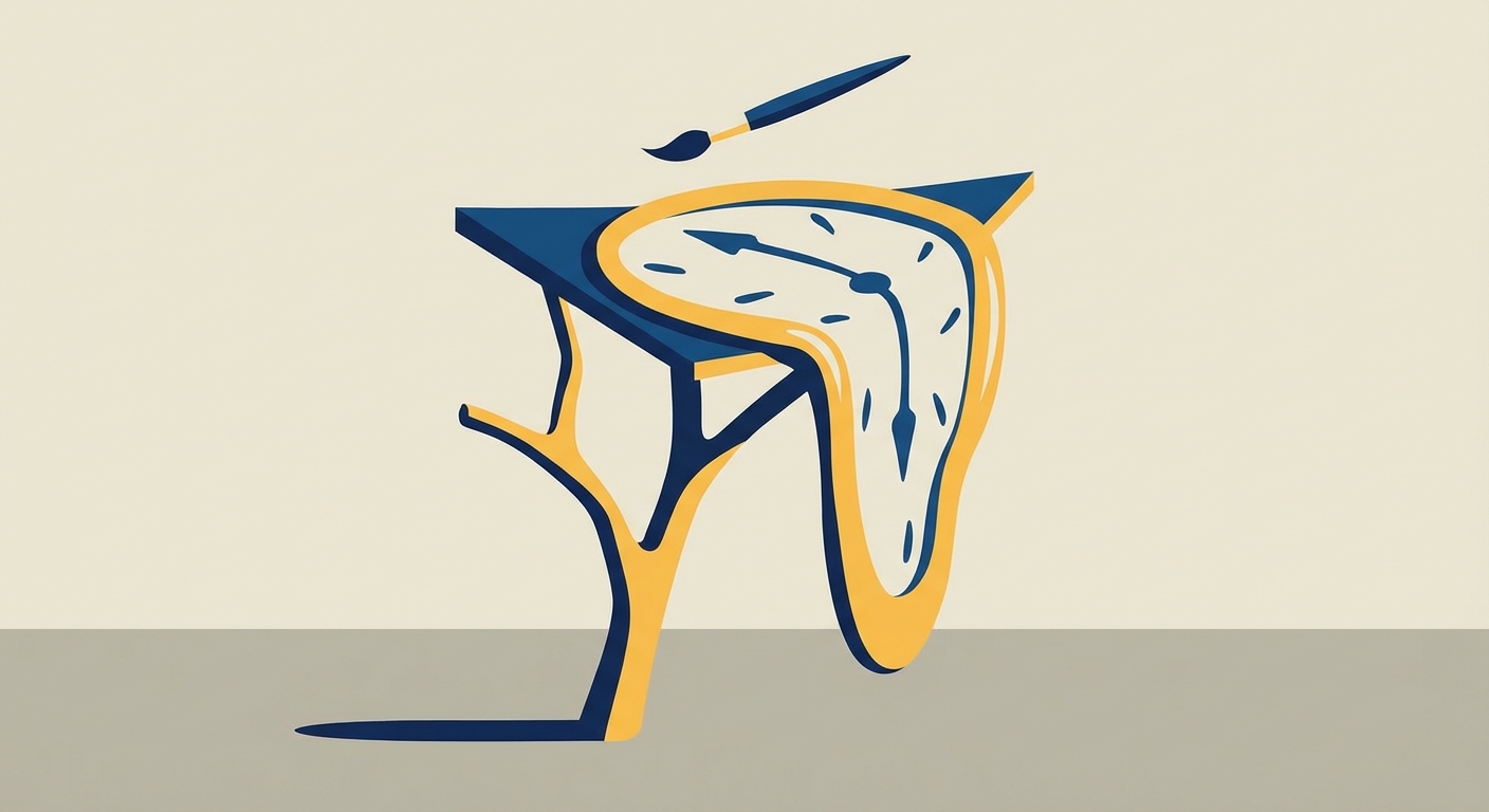 Representative image for question: Which Surrealist painter created 'The Persistence of Memory,' the famous work featuring melting clocks completed in 1...