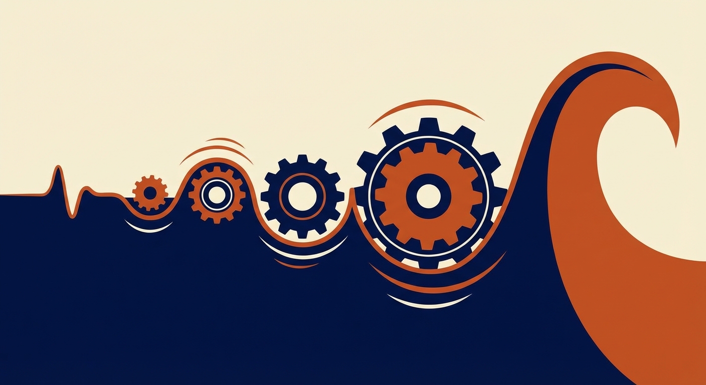 Representative image for question: What is the 'bullwhip effect' in supply chain management?