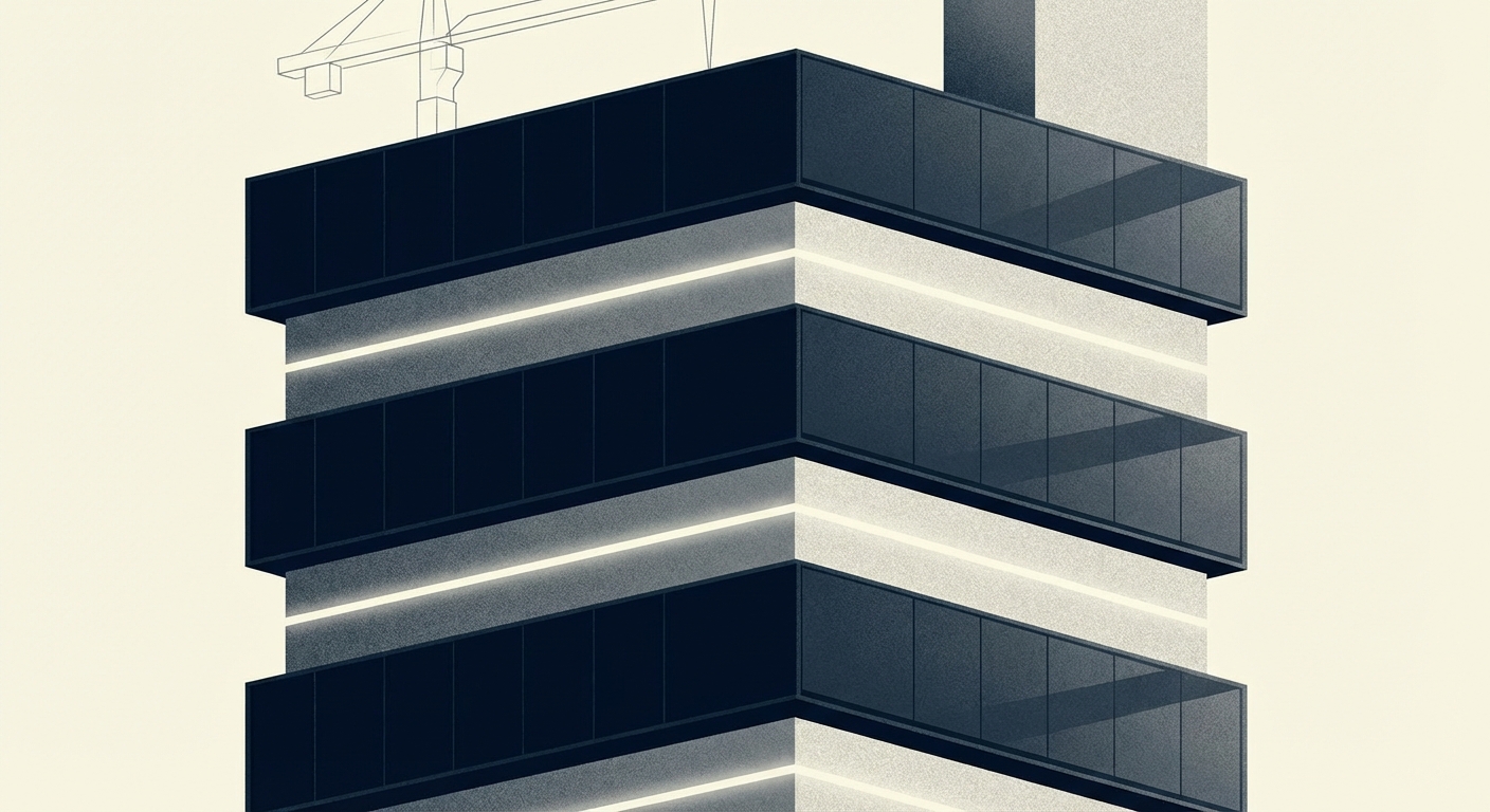 Representative image for question: In multistory buildings, what does the term 'spandrel' most commonly refer to?