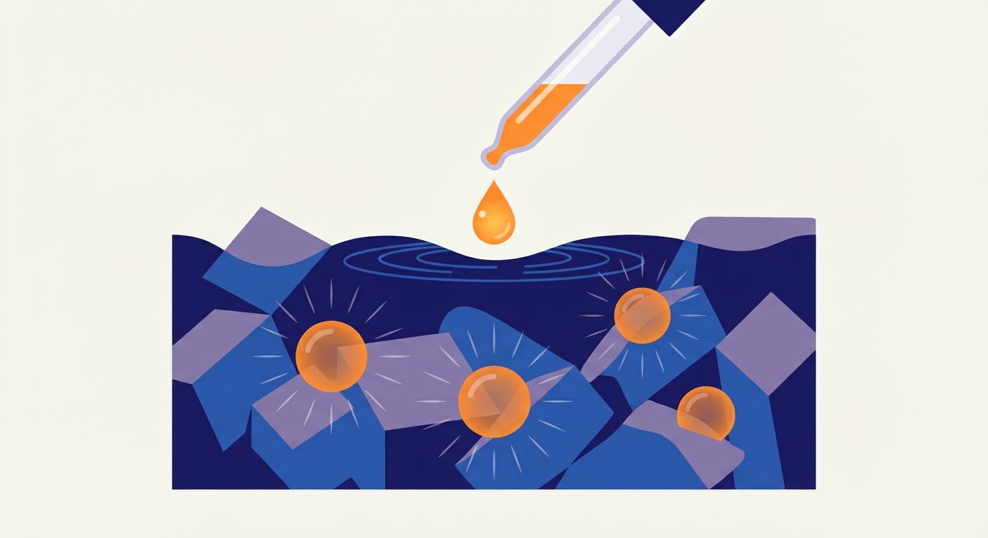 Representative image for question: In basic spherification techniques, which calcium salt is commonly used to supply Ca2+ ions that cause sodium alginat...