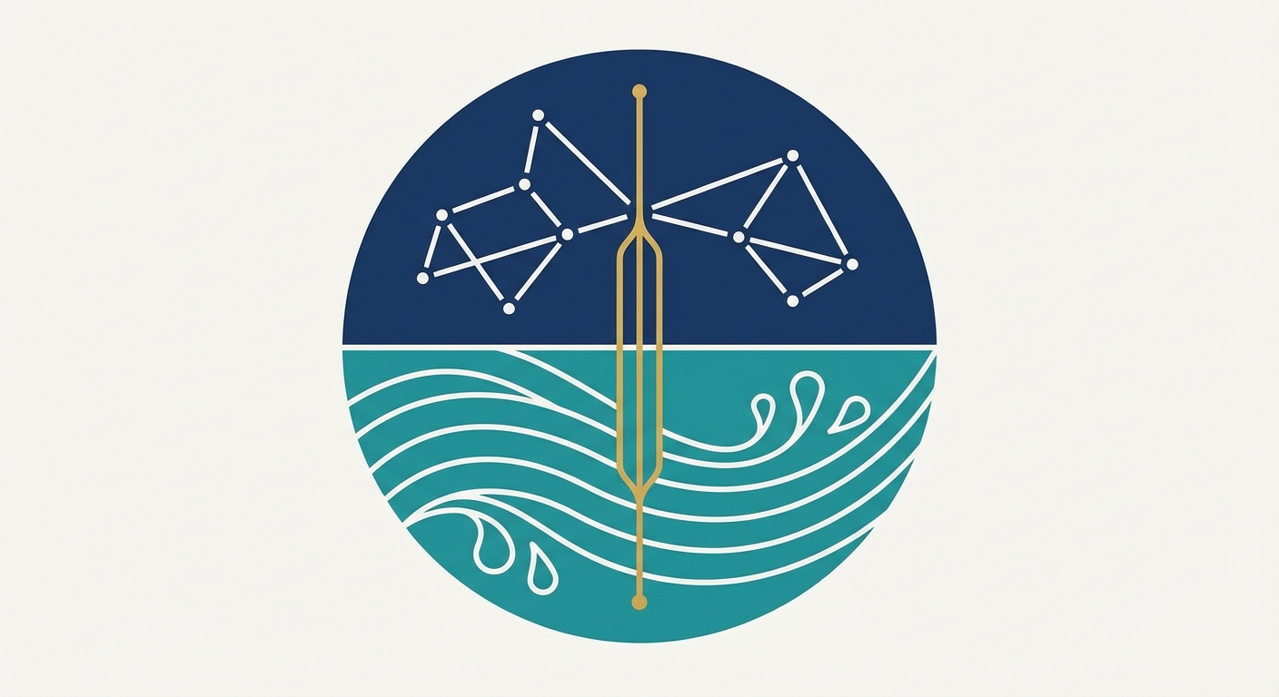 Representative image for question: Which Vedic deity is associated with the cosmic order (ṛta), the sky and the waters, and is prominently attested in t...