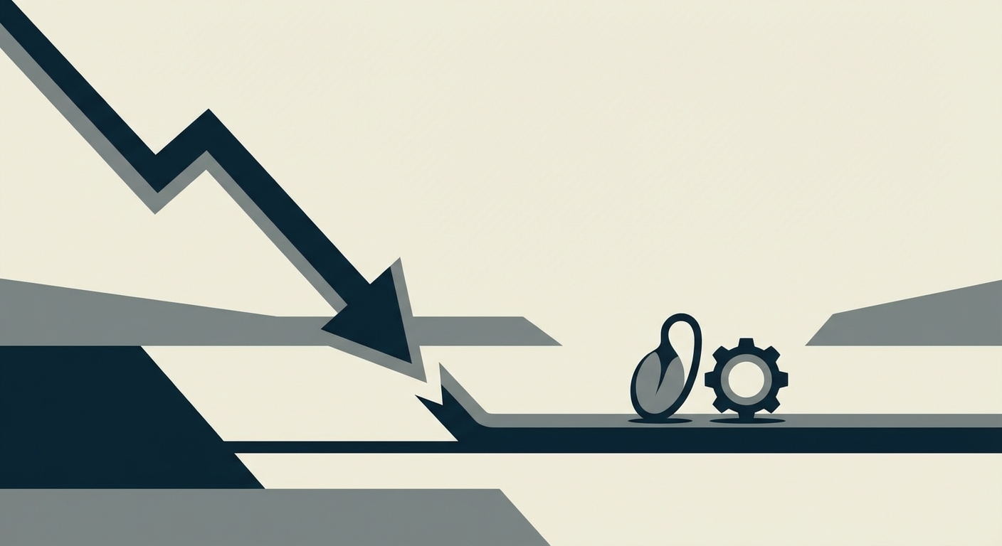 Representative image for question: Which description best characterizes an 'L-shaped' economic recovery?